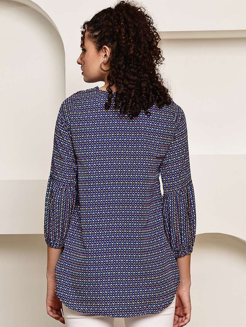 women collared puff sleeve regular fit shirt - 22185041 -  Standard Image - 4