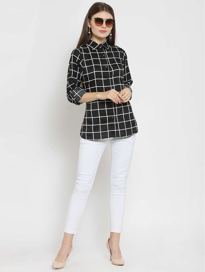 women collared long sleeve regular fit shirt - 22185049 -  Standard Image - 4