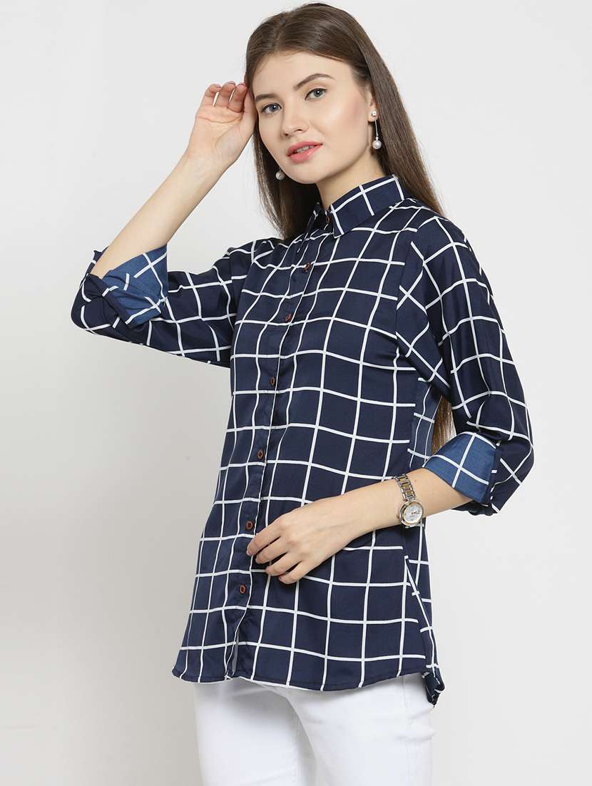 women collared long sleeve regular fit shirt - 22185050 -  Standard Image - 1