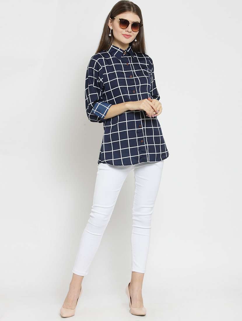 women collared long sleeve regular fit shirt - 22185050 -  Standard Image - 4