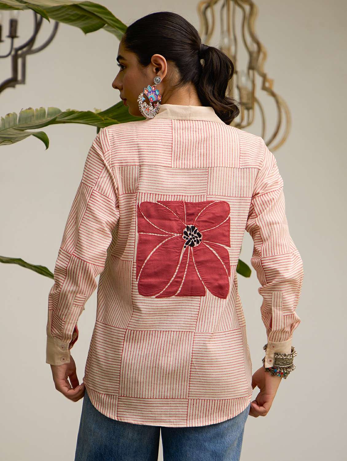 women striped long sleeve regular fit shirt - 22185110 -  Standard Image - 4