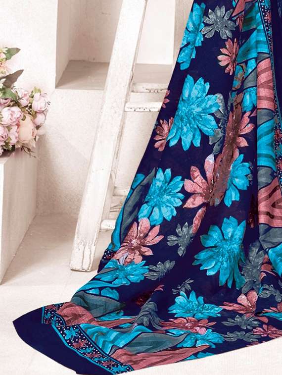 women floral printed three quarter sleeve kurta pant with dupatta set - 22185143 -  Standard Image - 4