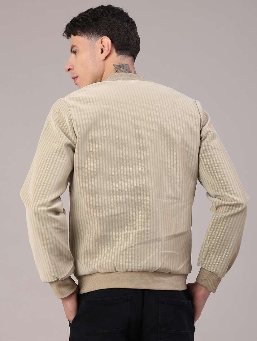 men solid long sleeve bomber jacket - 22185308 -  Standard Image - 4