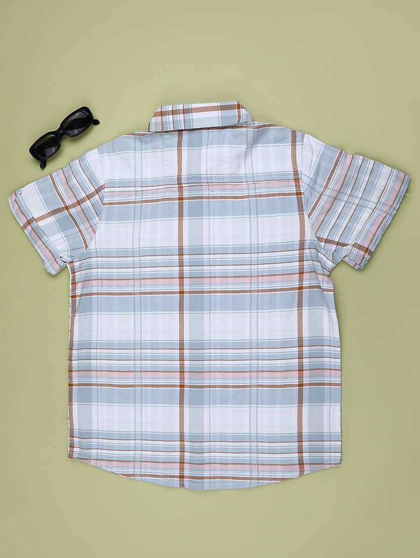 boys checkered short sleeve casual shirt - 22185320 -  Standard Image - 1