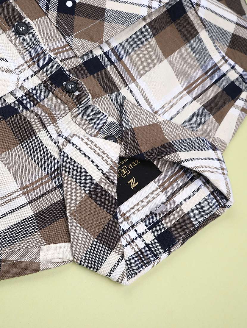 boys checkered long sleeve casual shirt - 22185348 -  Standard Image - 4