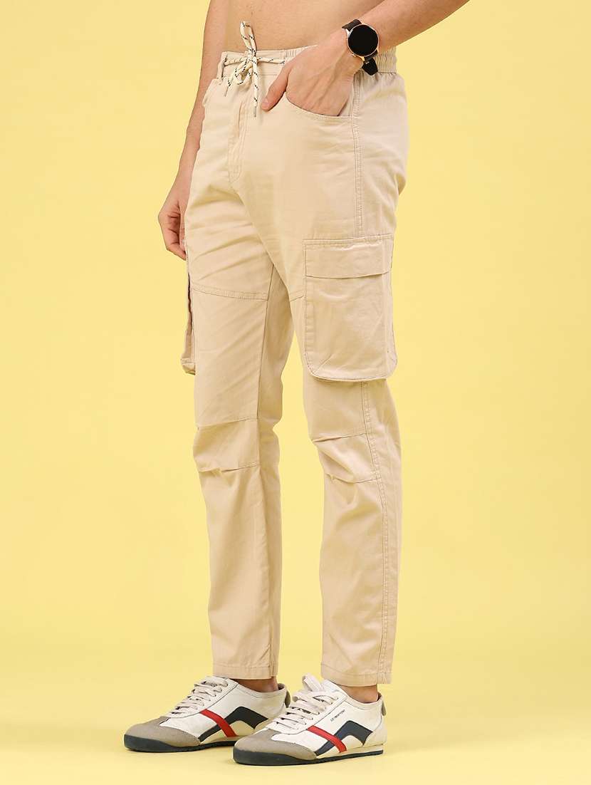men beige cotton cargo - 22185384 -  Standard Image - 4