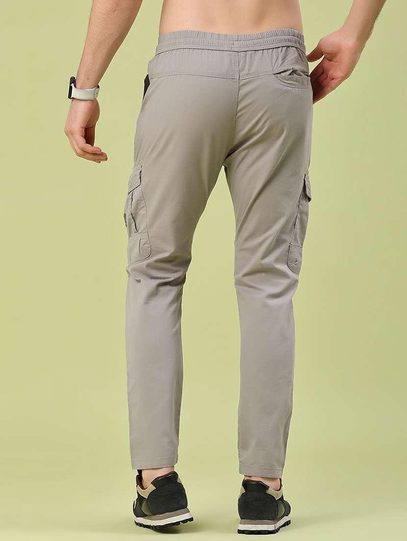 men solid mid rise cargo pant - 22185385 -  Standard Image - 4