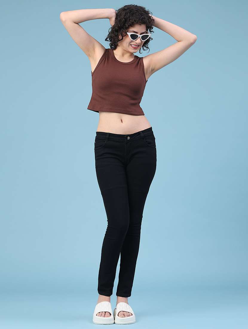 women solid sleeveless tank tee  - 22185536 -  Standard Image - 4