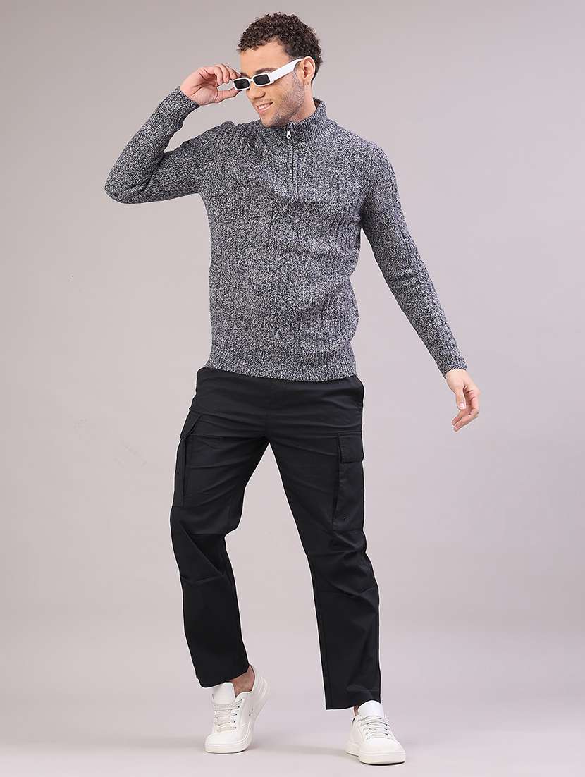 men self design long sleeve regular fit pullover  - 22185576 -  Standard Image - 4