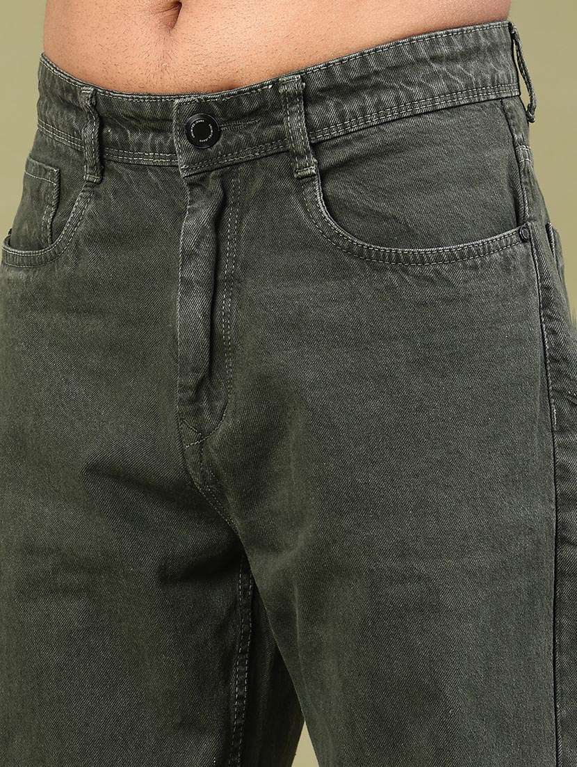 men plain mid rise full length straight jeans - 22185609 -  Standard Image - 1