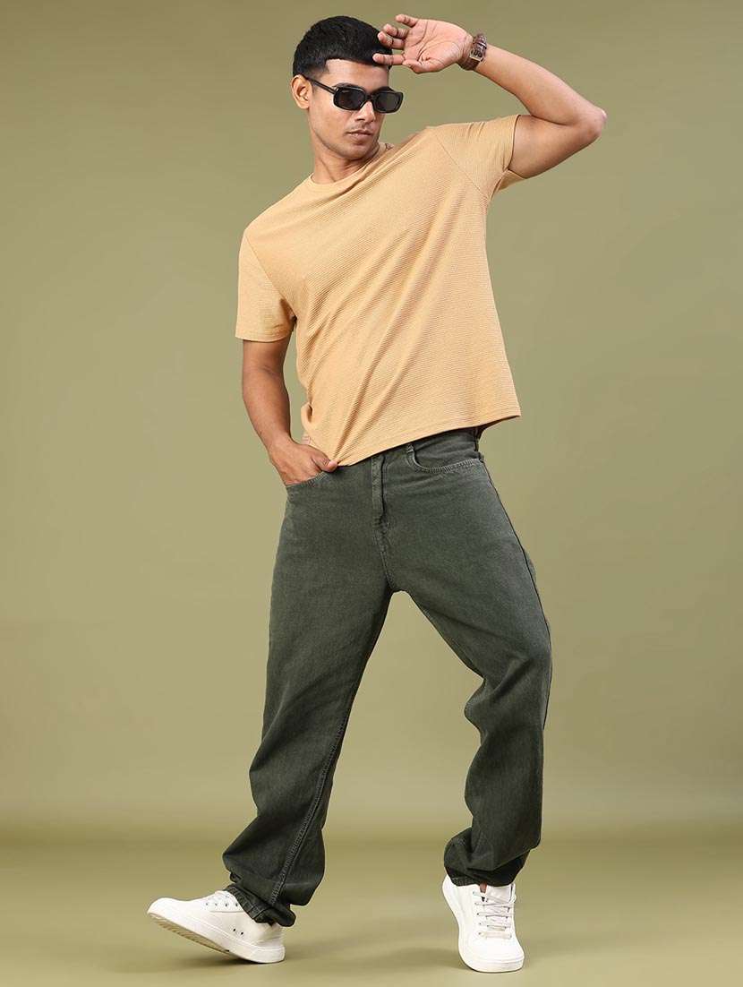 men plain mid rise full length straight jeans - 22185609 -  Standard Image - 4
