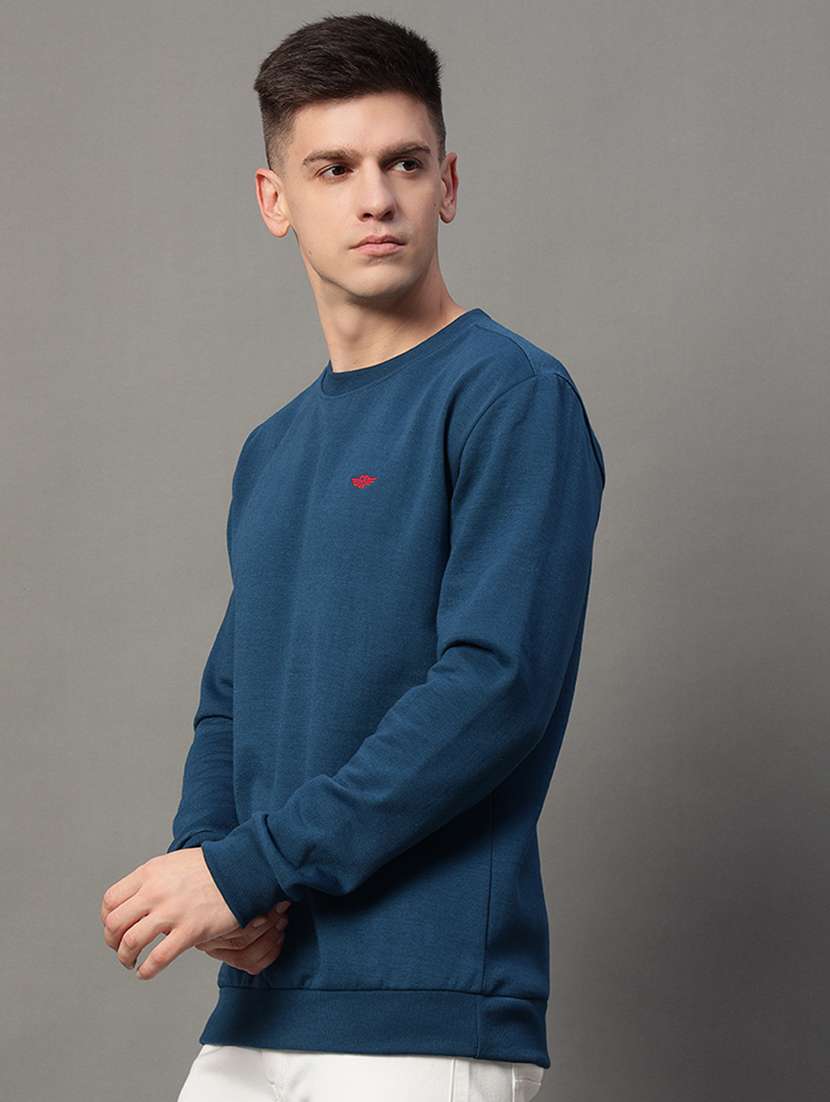 men solid long sleeve regualr fit sweatshirt - 22185818 -  Standard Image - 1