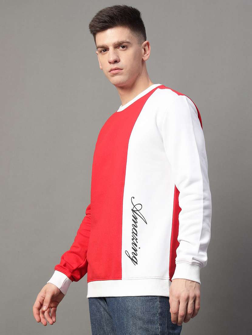 men color block long sleeve regular fit sweatshirt - 22185829 -  Standard Image - 1