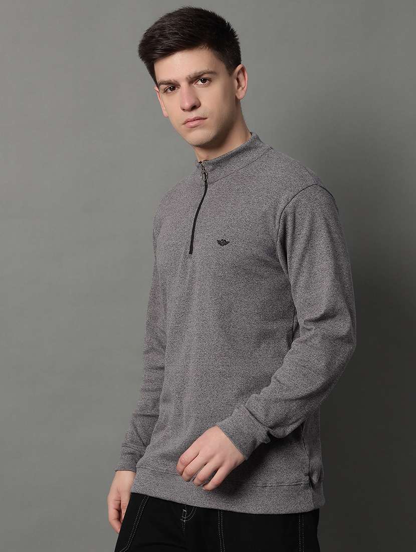 men solid long sleeve regular fit sweatshirt - 22185908 -  Standard Image - 1