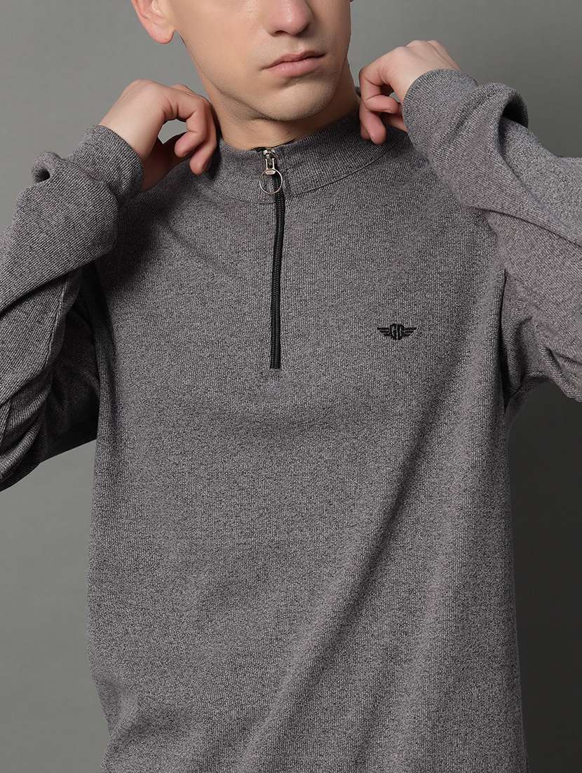 men solid long sleeve regular fit sweatshirt - 22185908 -  Standard Image - 4