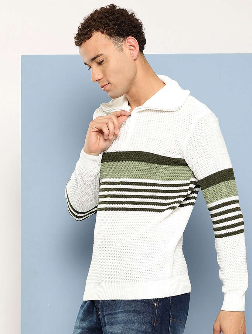 men self design long sleeve regular fit pullover  - 22186105 -  Standard Image - 1