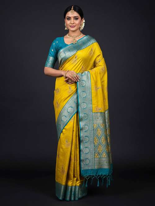 women self design bordered saree with blouse - 22186165 -  Standard Image - 0