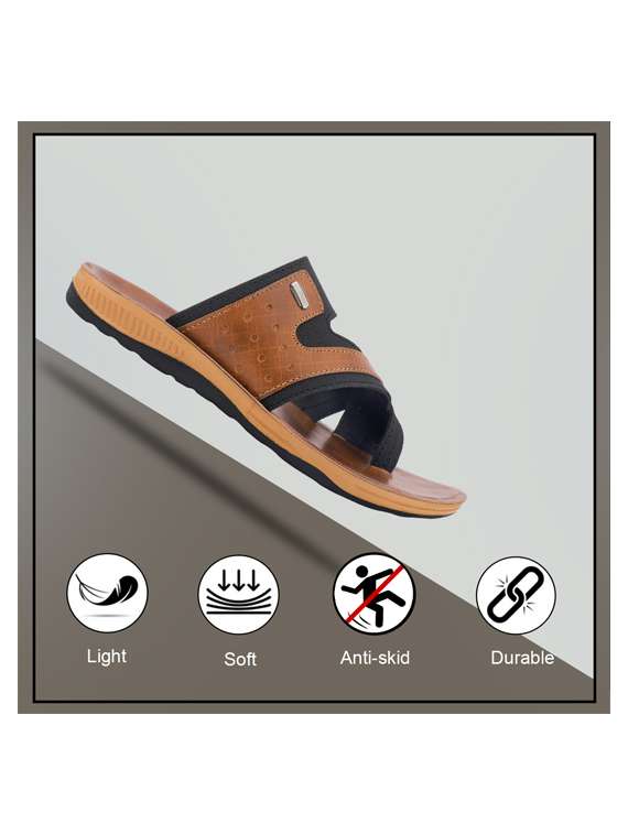 men color block toe seperator sandal - 22186246 -  Standard Image - 4