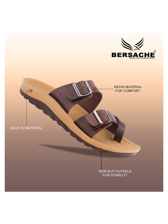 men solid toe seperator sandal - 22186247 -  Standard Image - 4