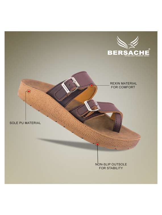 men solid toe seperator sandal - 22186254 -  Standard Image - 4