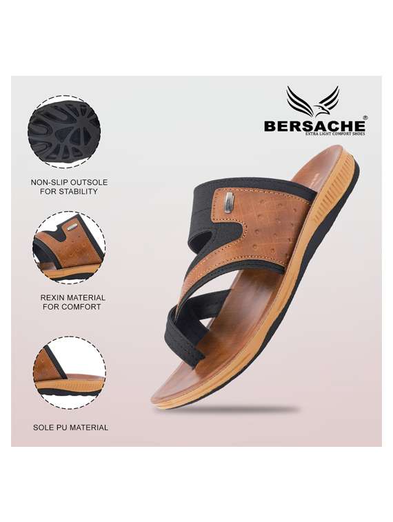 men color block toe seperator sandal - 22186256 -  Standard Image - 4