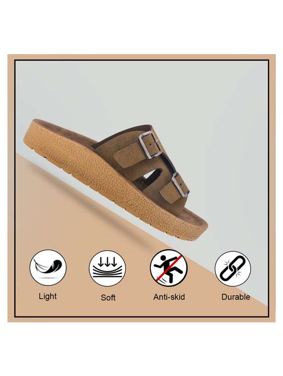 men solid toe seperator sandal - 22186260 -  Standard Image - 4