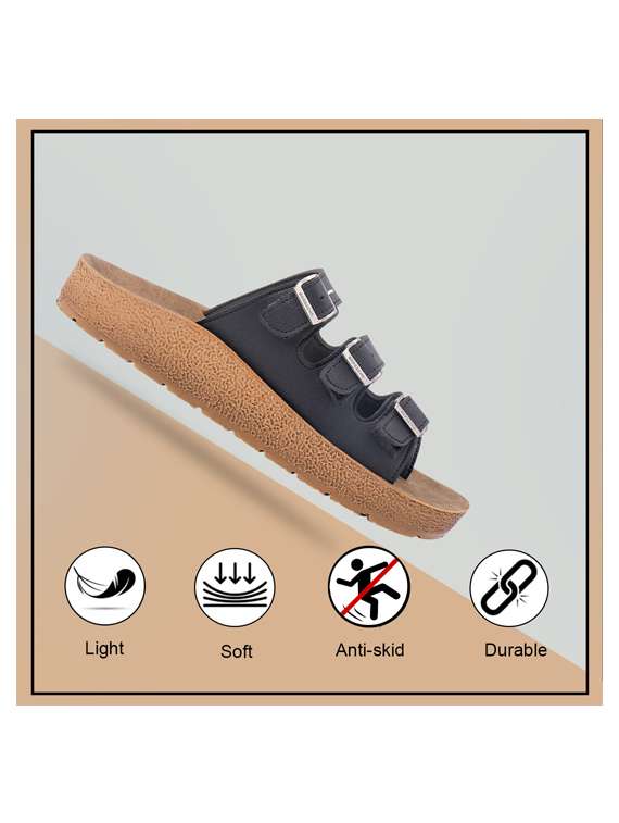 men solid toe seperator sandal - 22186263 -  Standard Image - 4