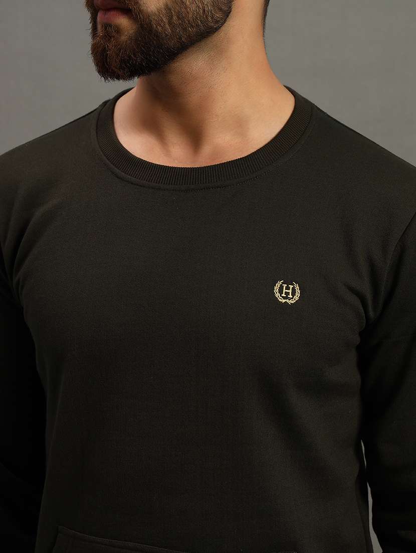 men solid long sleeve regular fit sweatshirt - 22186279 -  Standard Image - 4