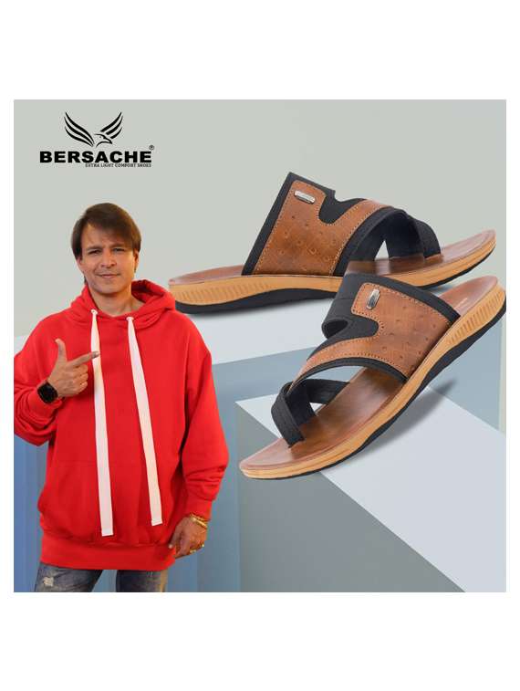 men color block toe seperator sandal - 22186305 -  Standard Image - 1