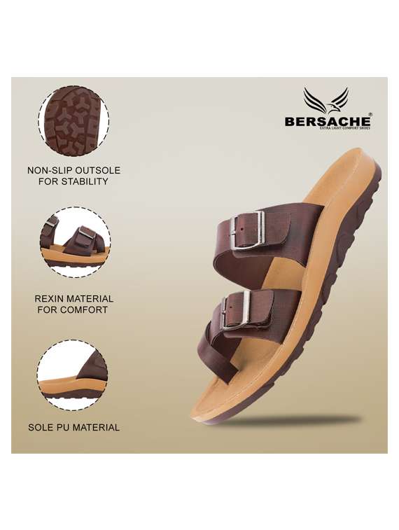 men solid toe seperator sandal - 22186306 -  Standard Image - 4