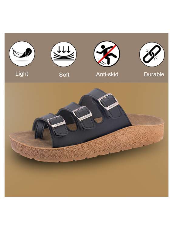 men solid toe seperator sandal - 22186312 -  Standard Image - 4