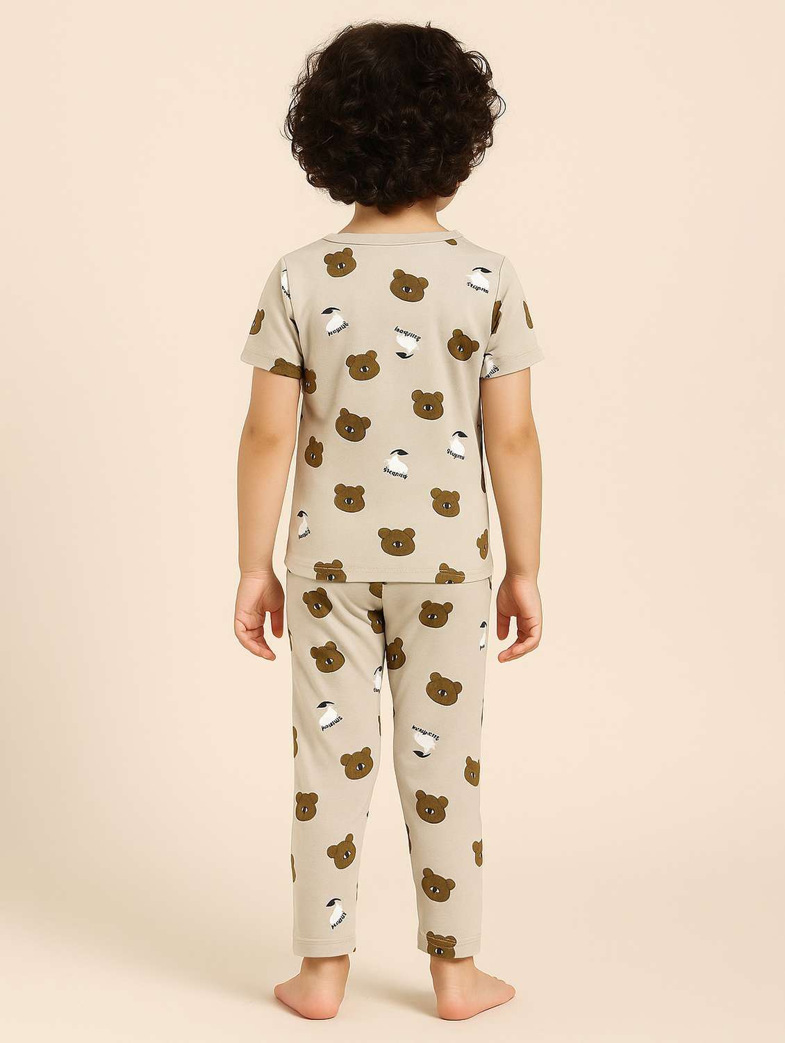 boys printed full length co-ord set - 22186326 -  Standard Image - 1