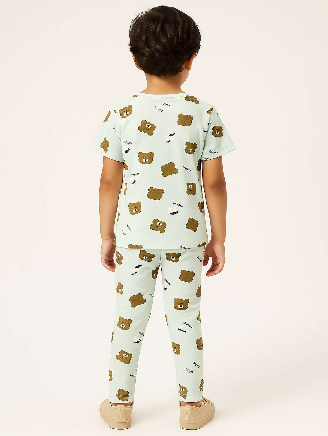 boys printed full length co-ord set - 22186327 -  Standard Image - 1