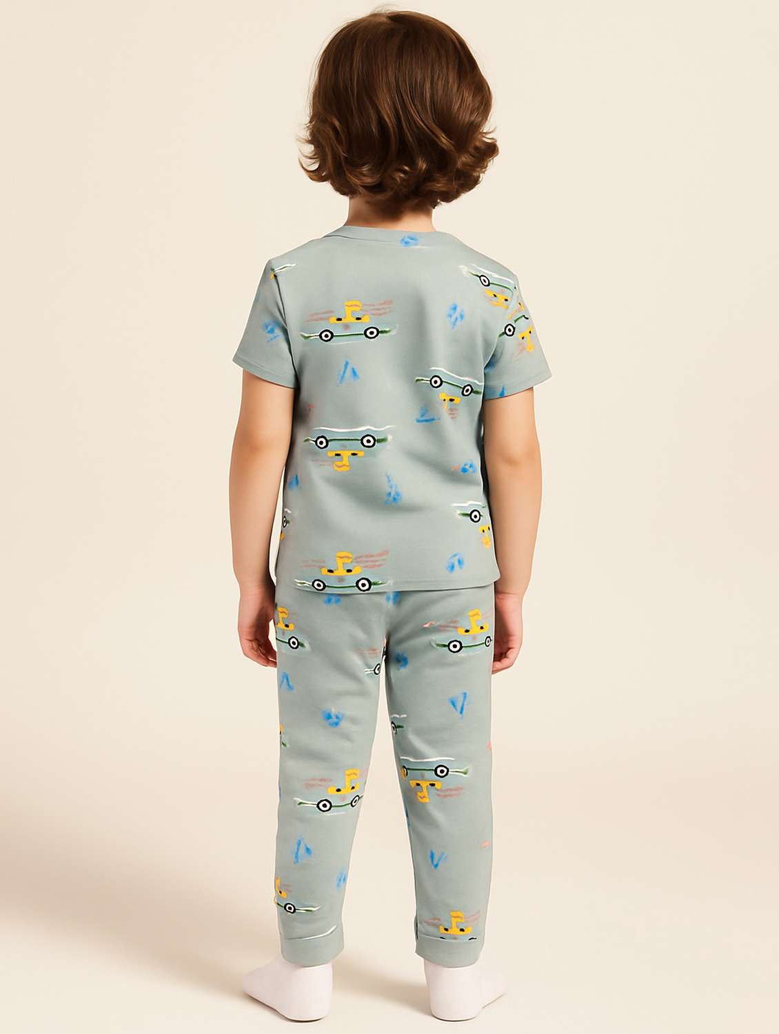 blue cotton full length sets coords set - 22186328 -  Standard Image - 1