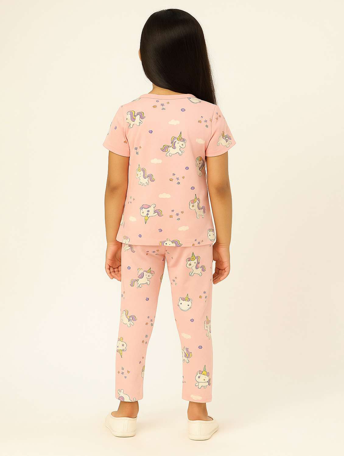 girls printed nightwear pyjama set - 22186334 -  Standard Image - 1