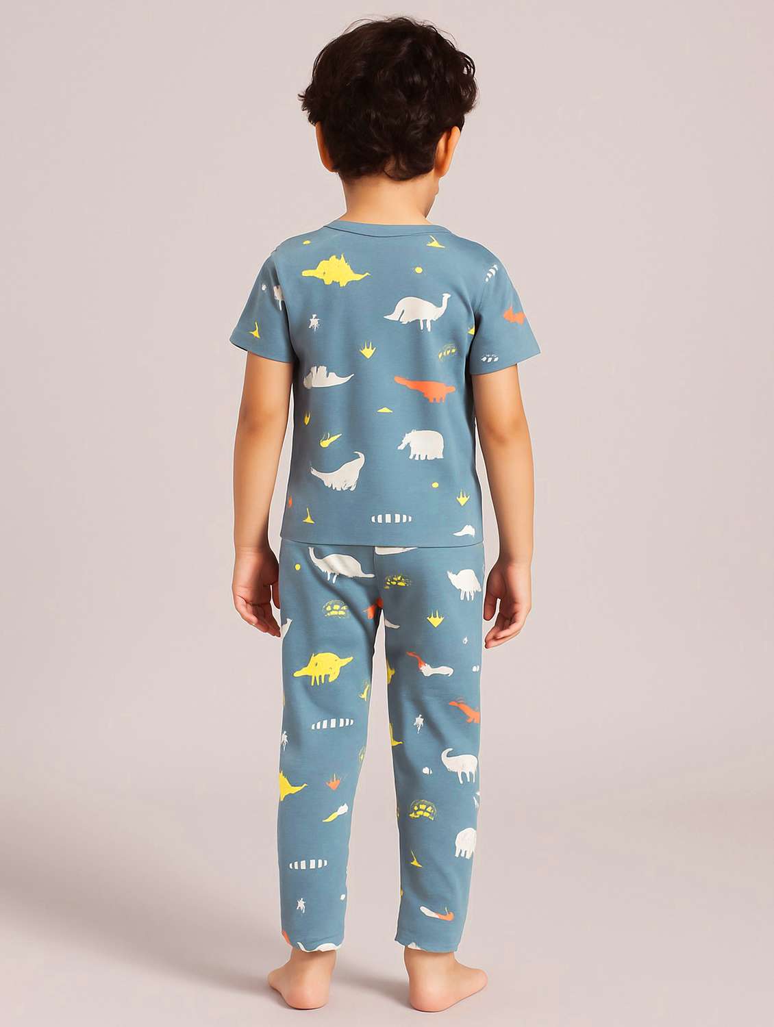 boys printed nightwear pyjama set - 22186337 -  Standard Image - 1