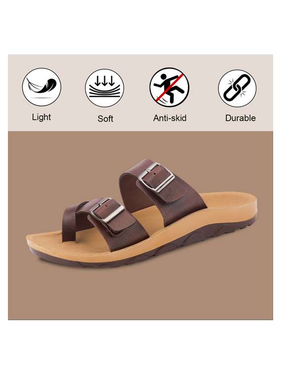 men solid toe seperator sandal - 22186450 -  Standard Image - 4