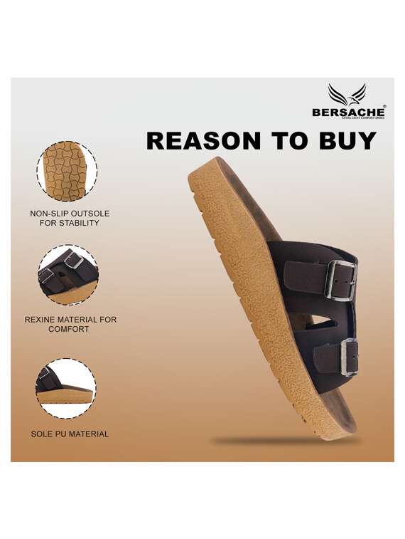 men solid toe seperator sandal - 22186452 -  Standard Image - 4