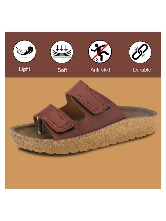 men solid toe seperator sandal - 22186454 -  Standard Image - 4