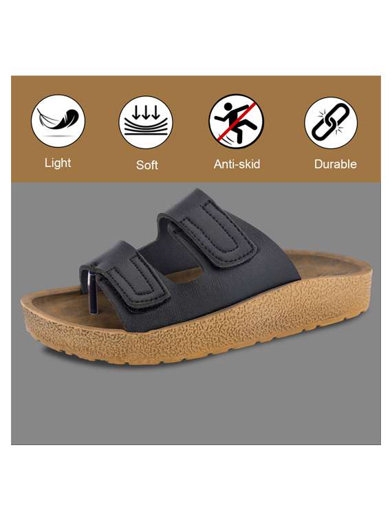 men solid toe seperator sandal - 22186455 -  Standard Image - 4