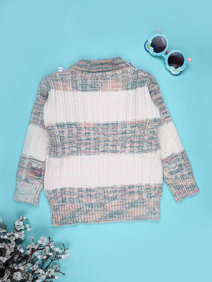 boys strioed long sleeve sweater - 22186559 -  Standard Image - 1