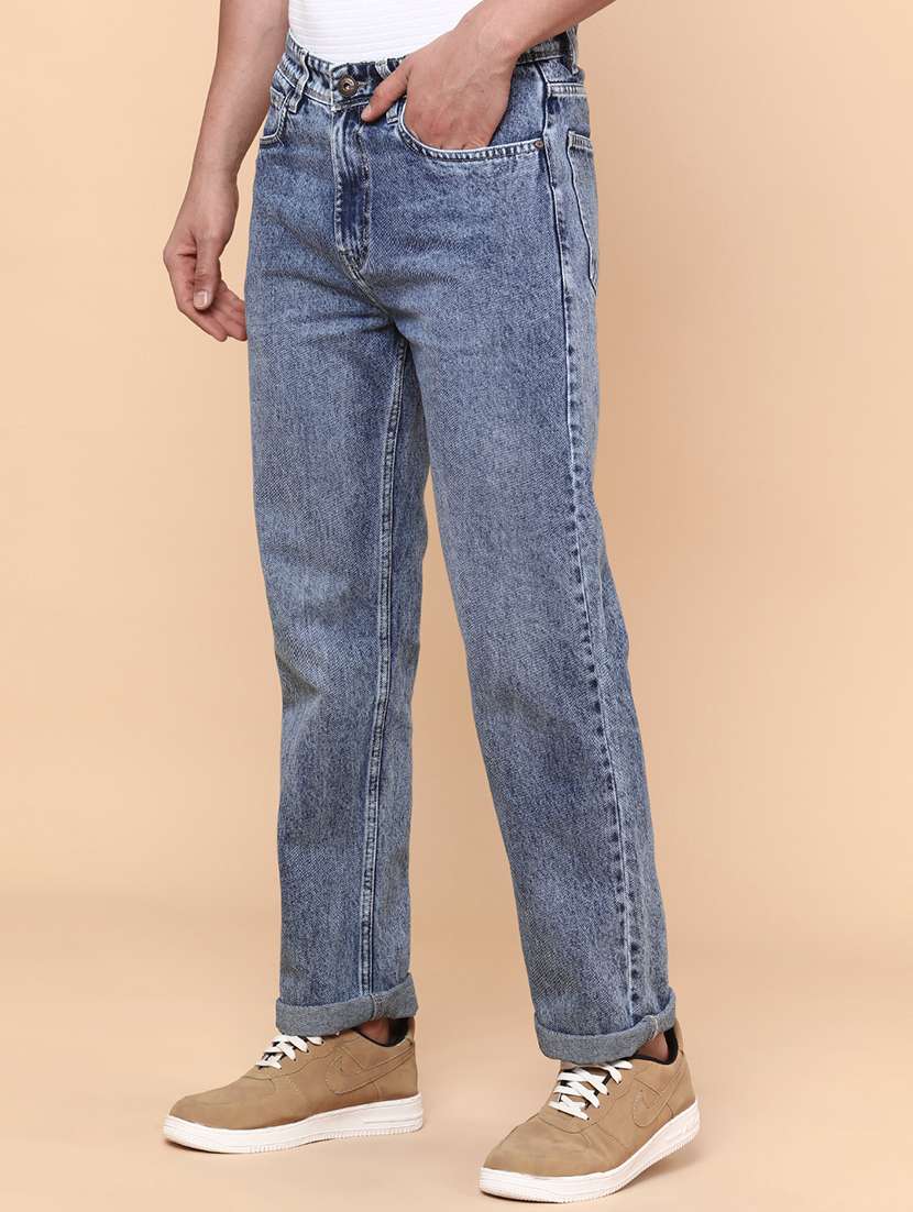 men blue cotton jean - 22186603 -  Standard Image - 4