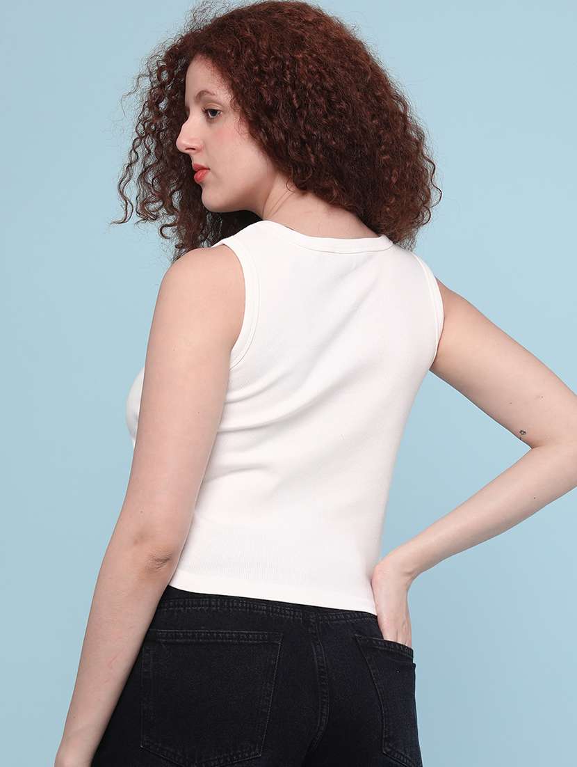 women floral sleeveless t-shirt - 22186620 -  Standard Image - 4