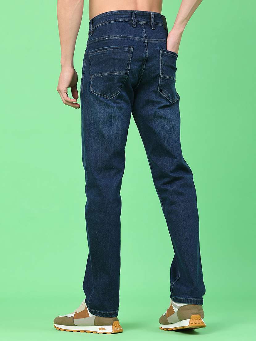 men solid high rise jeans - 22186843 -  Standard Image - 1