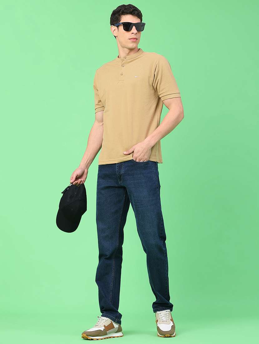 men solid high rise jeans - 22186843 -  Standard Image - 4