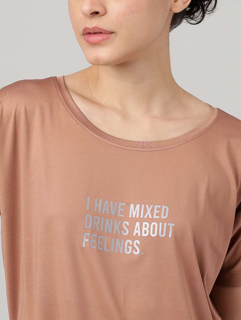 brown polyester regular tshirt - 22186886 -  Standard Image - 4