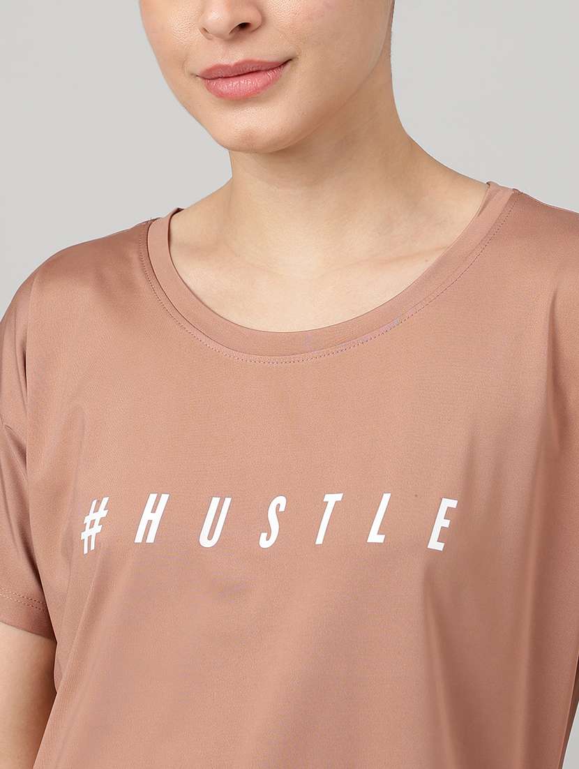 women printed round neck dri-fit t-shirt - 22186887 -  Standard Image - 4