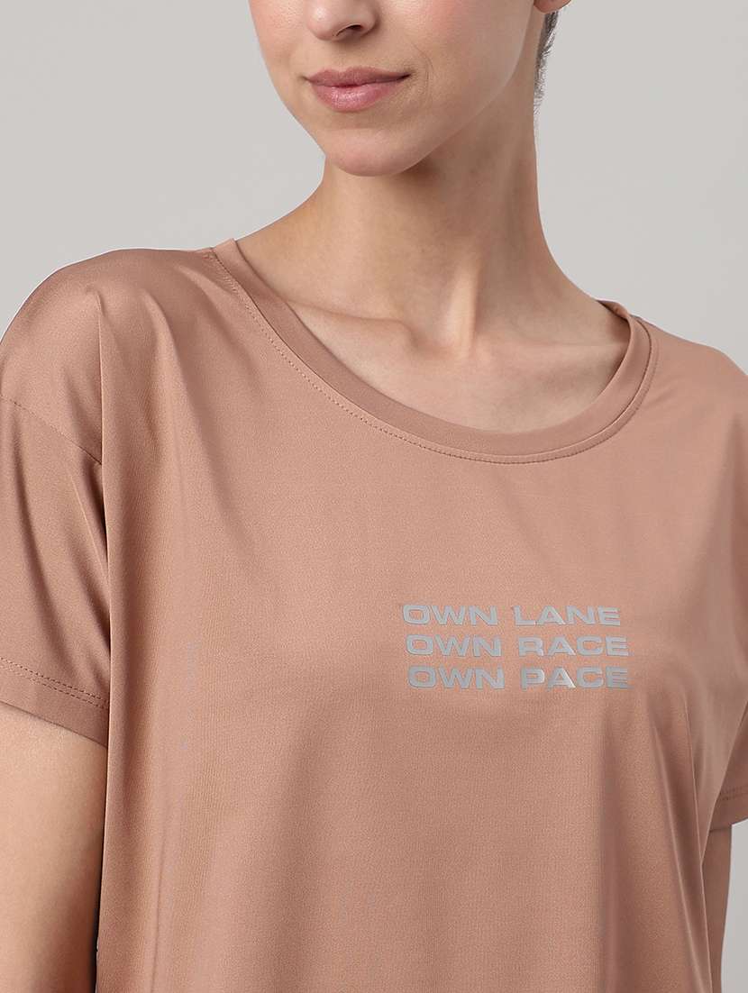 women printed round neck dri-fit t-shirt - 22186888 -  Standard Image - 4