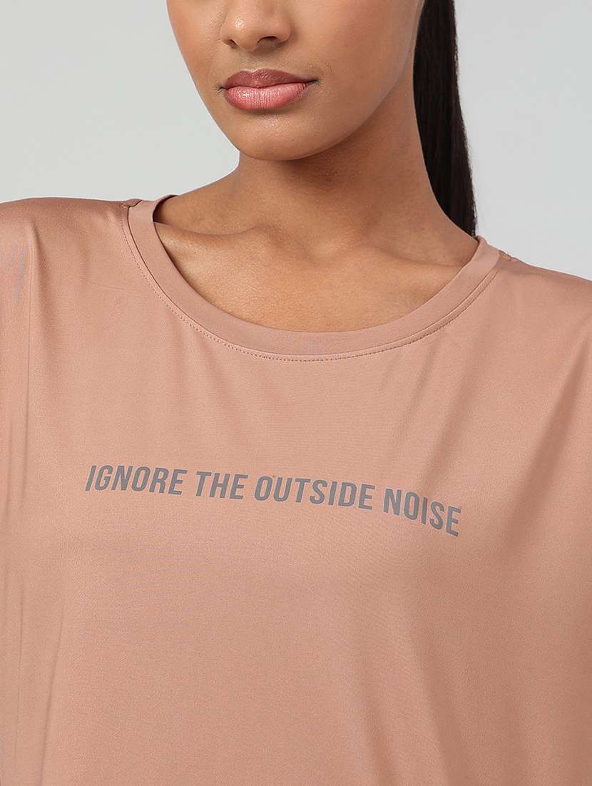 women printed round neck dri-fit t-shirt - 22186898 -  Standard Image - 4