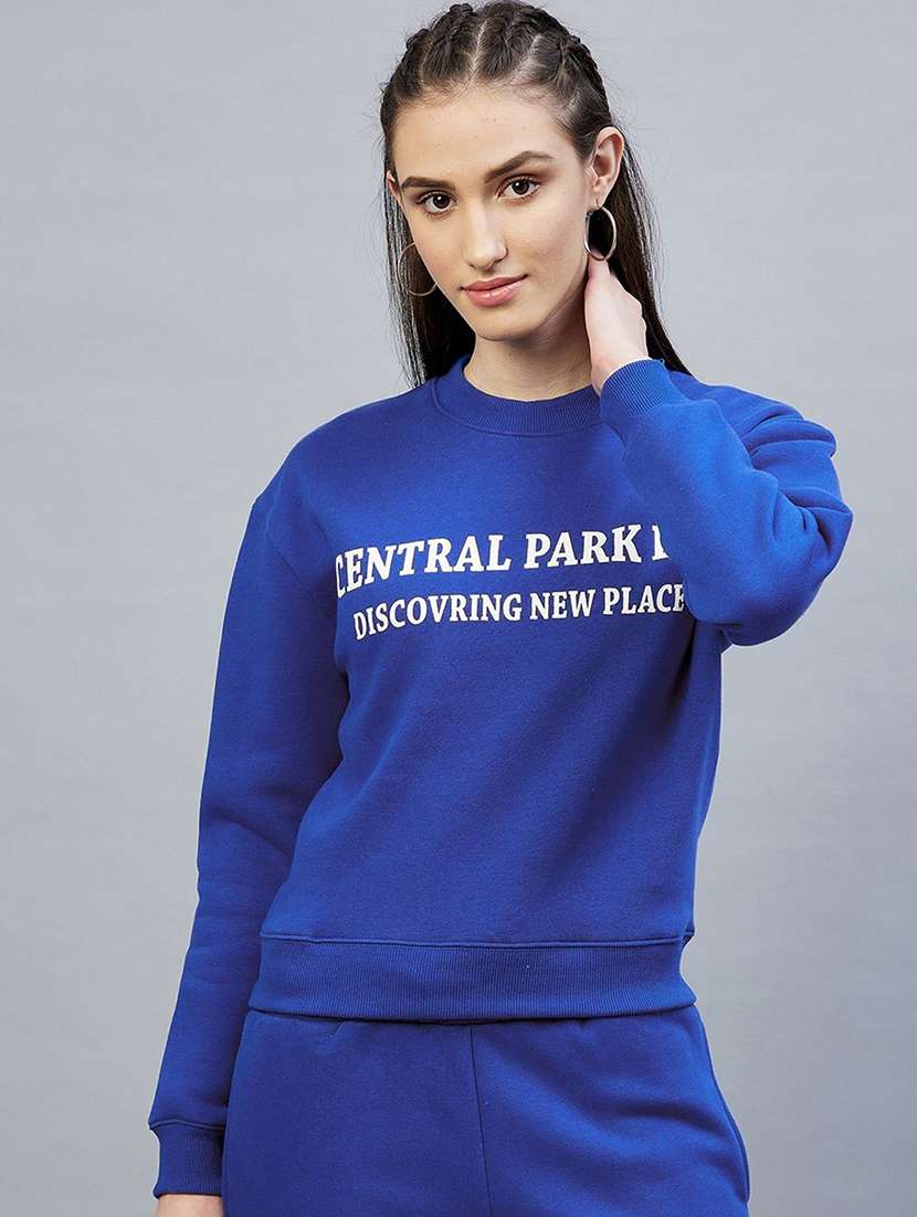 women printed long sleeve sweatshirt - 22186943 -  Standard Image - 1